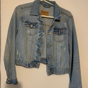 Hollister denim Jean Jacket. Slight distress look